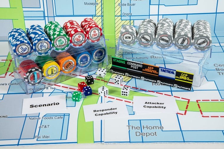 Resource chips and markers, part of the Counterstrike Basic kit